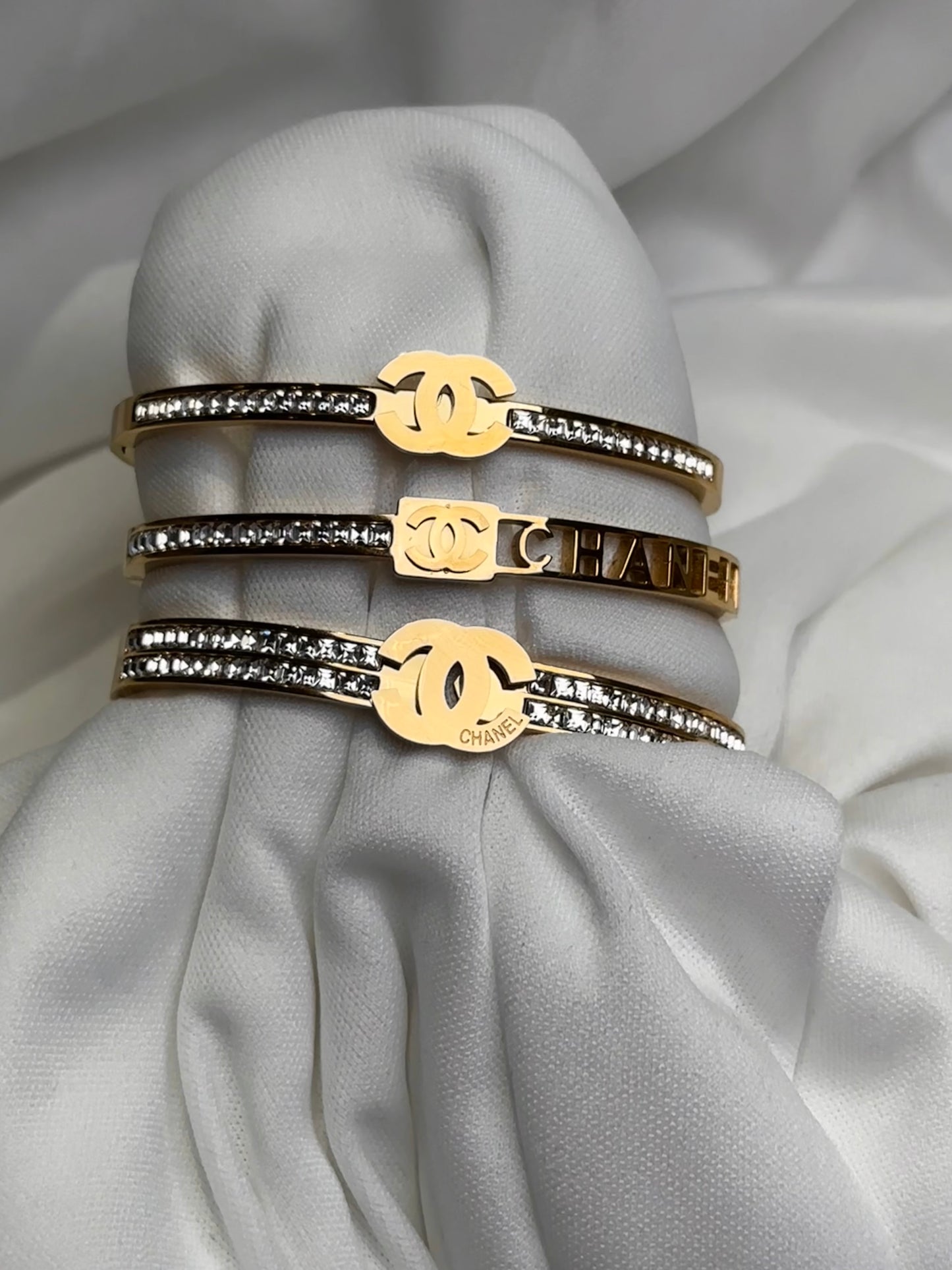 Chanel Inspired Bangle Bracelet