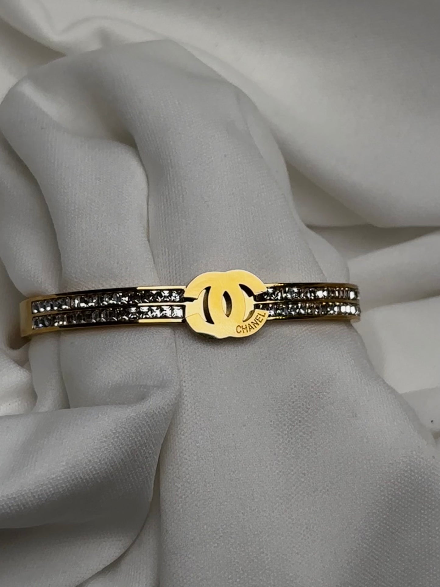 Chanel Inspired Bangle Bracelet