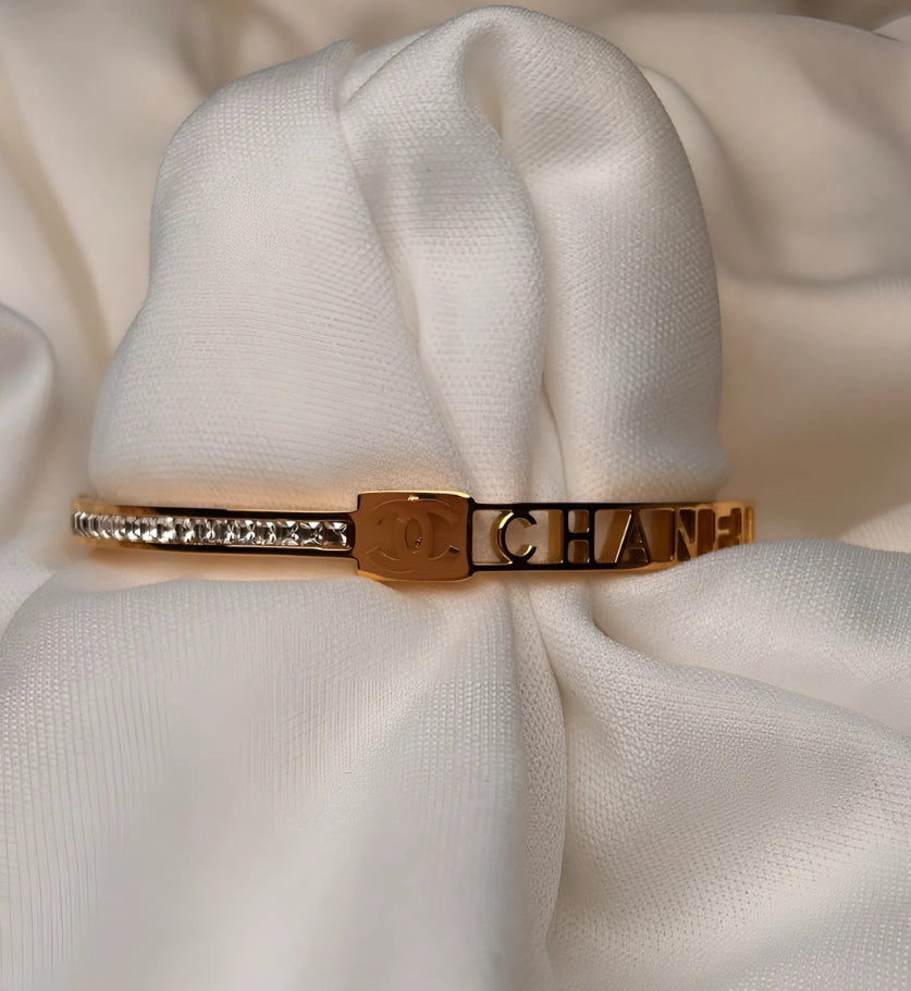 Chanel Inspired Bangle Bracelet