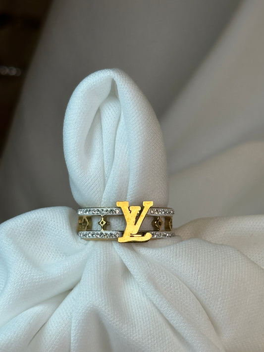 LV Cutout Ring (Gold, & Silver)