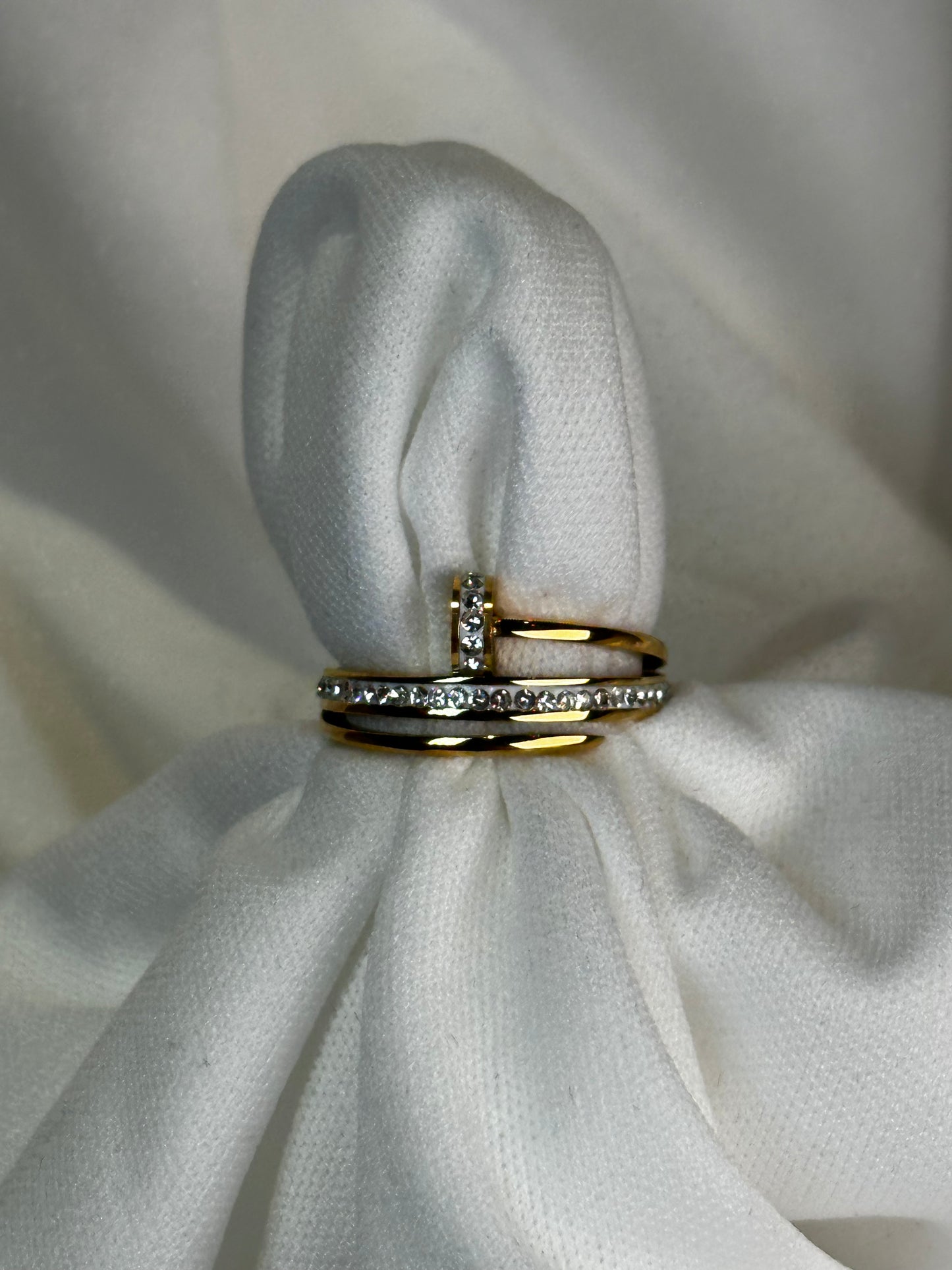 Cartier Nail Ring, Thin (Gold and silver)