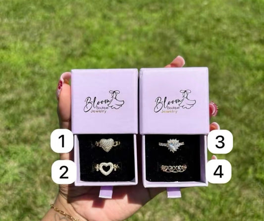 Bloom Jewelry Heart Rings