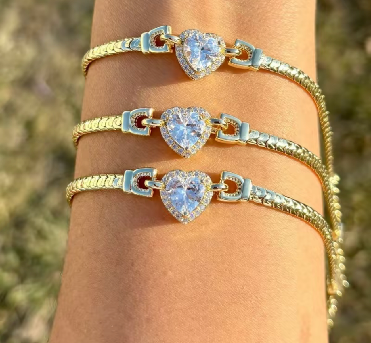 Icy Heart Bracelet