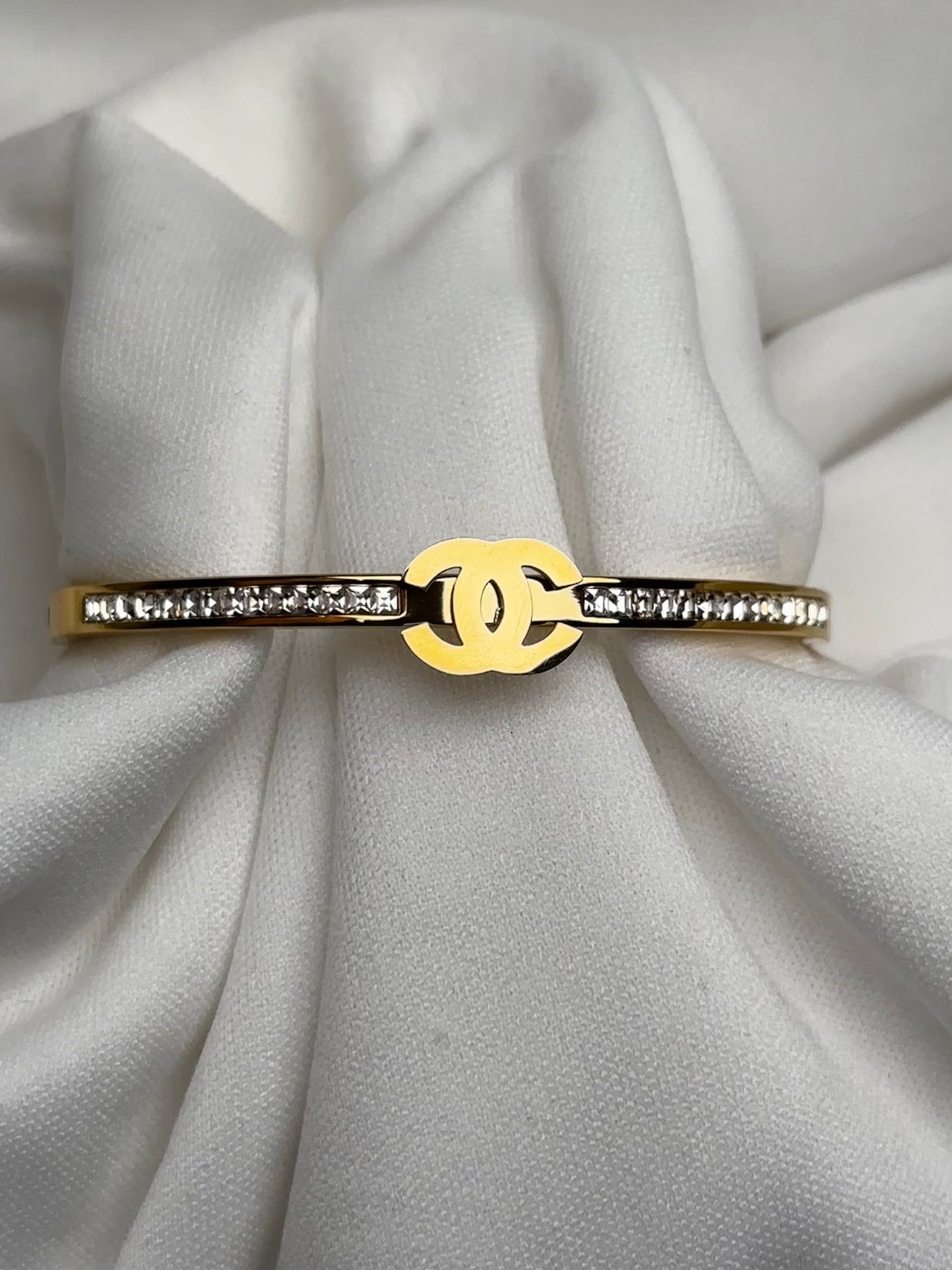 Chanel Inspired Bangle Bracelet