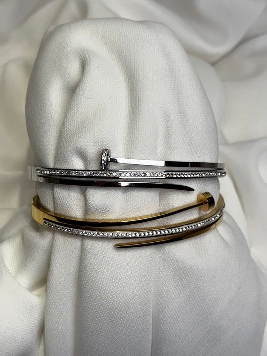 Cartier Nail Bracelet Inspo, Thin