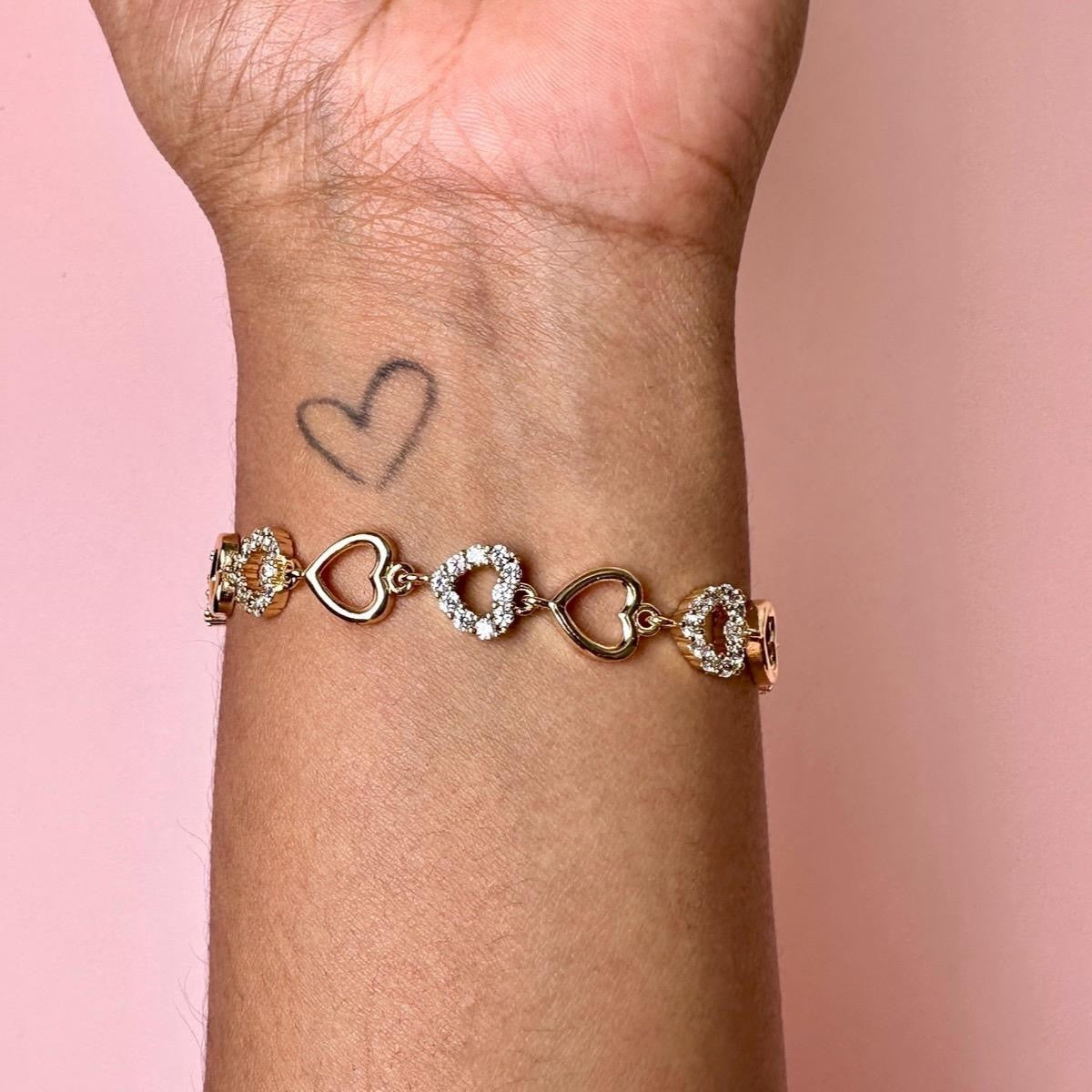 Bling Heart Bracelet