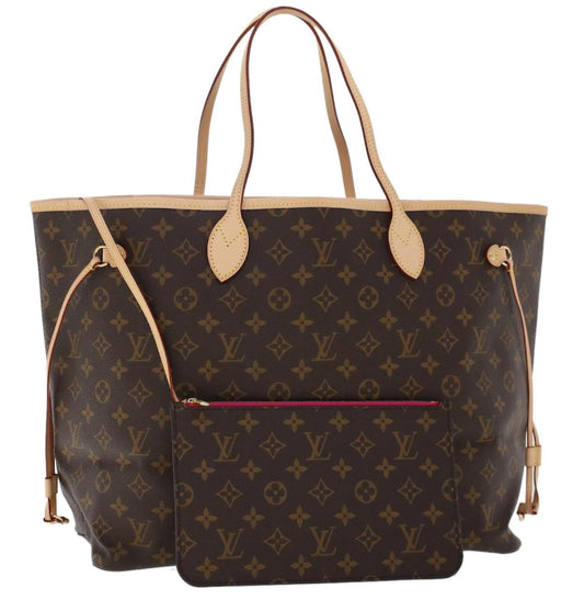 LV, Neverfull Inspired Tote (Tan, & Brown)