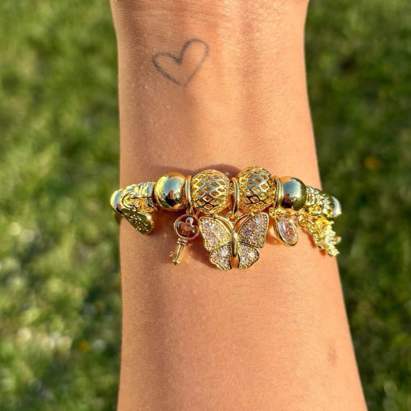 Gold Charm Bracelet