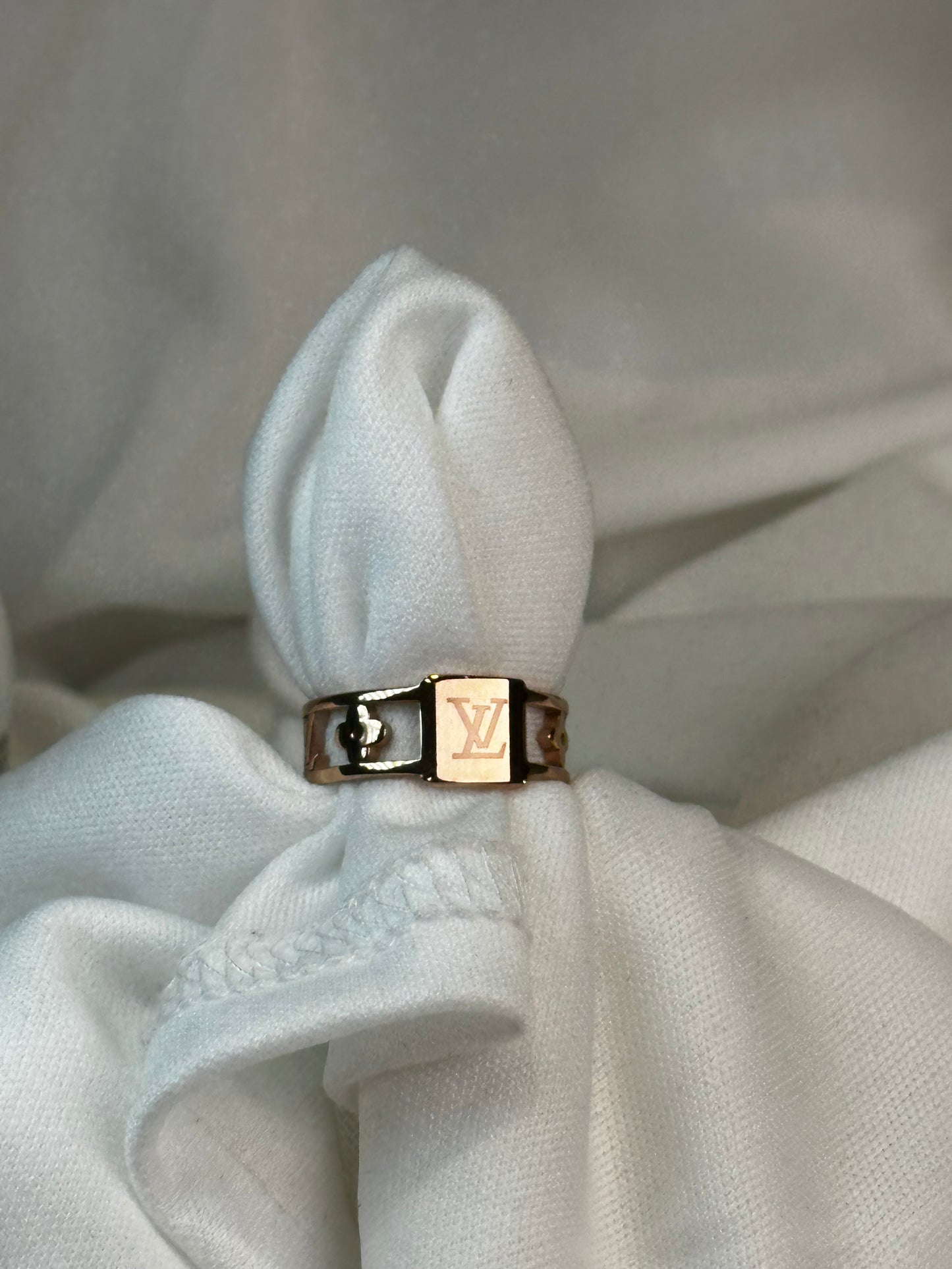 LV Square Lock Ring (Gold, & Rose Gold)