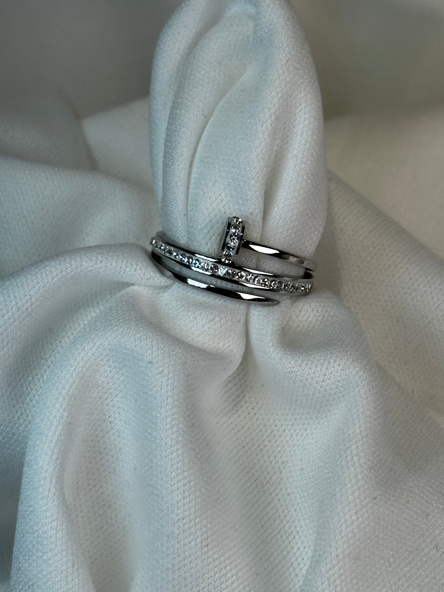 Cartier Nail Ring, Thin (Gold and silver)