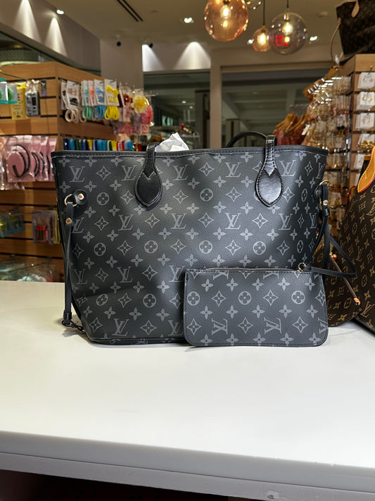 LV Neverfull black tote Inspo