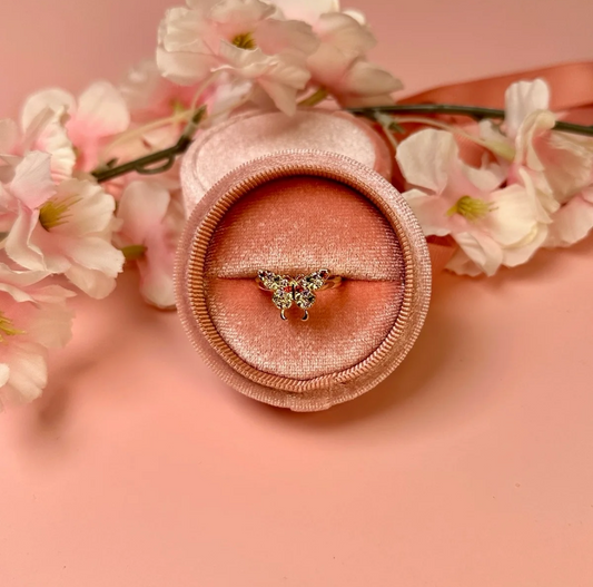 Multi color Virgencita Butterfly ring