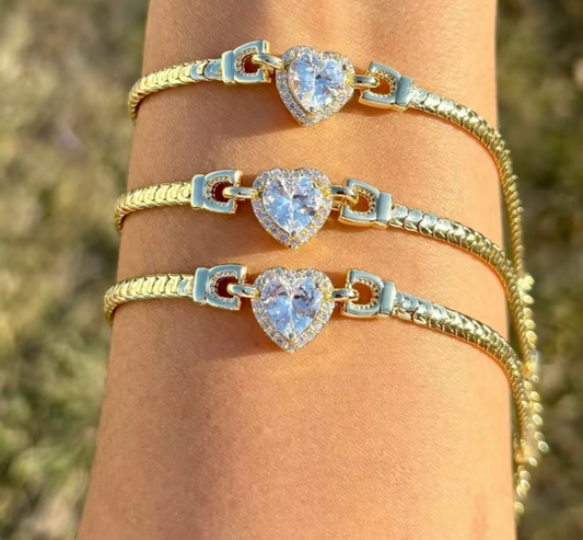 Icy Heart Bracelet