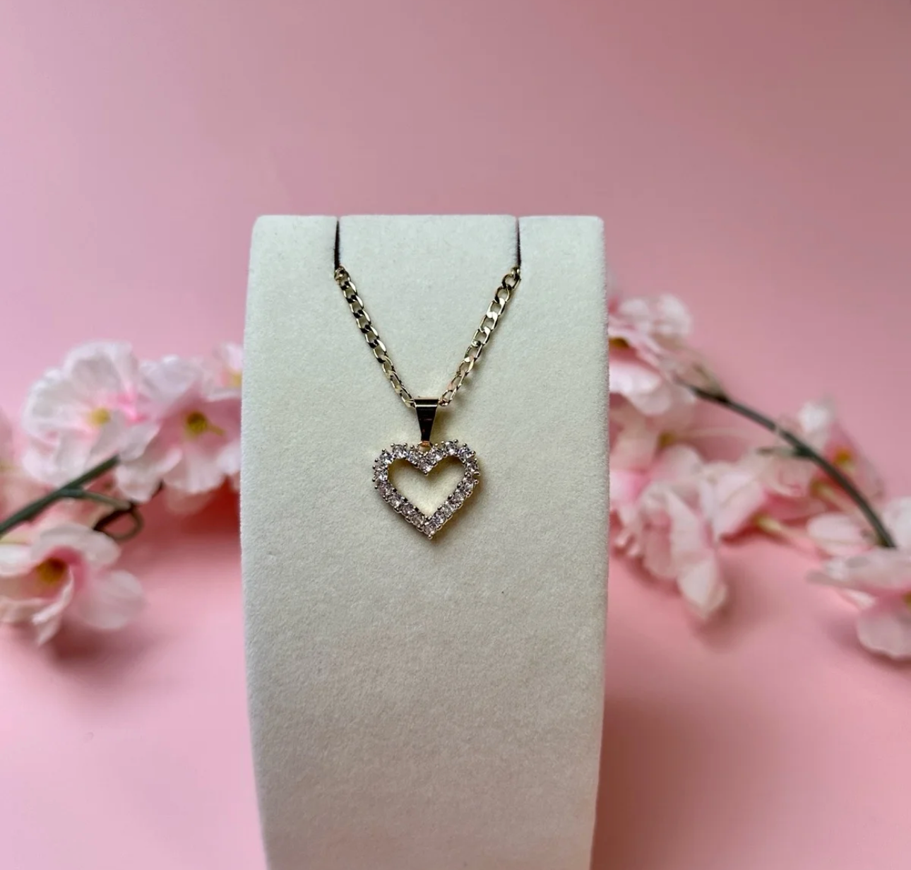Icy heart necklace