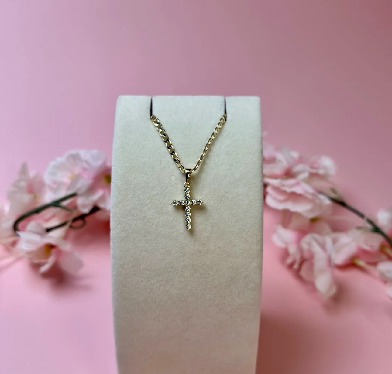 Mini bling cross
