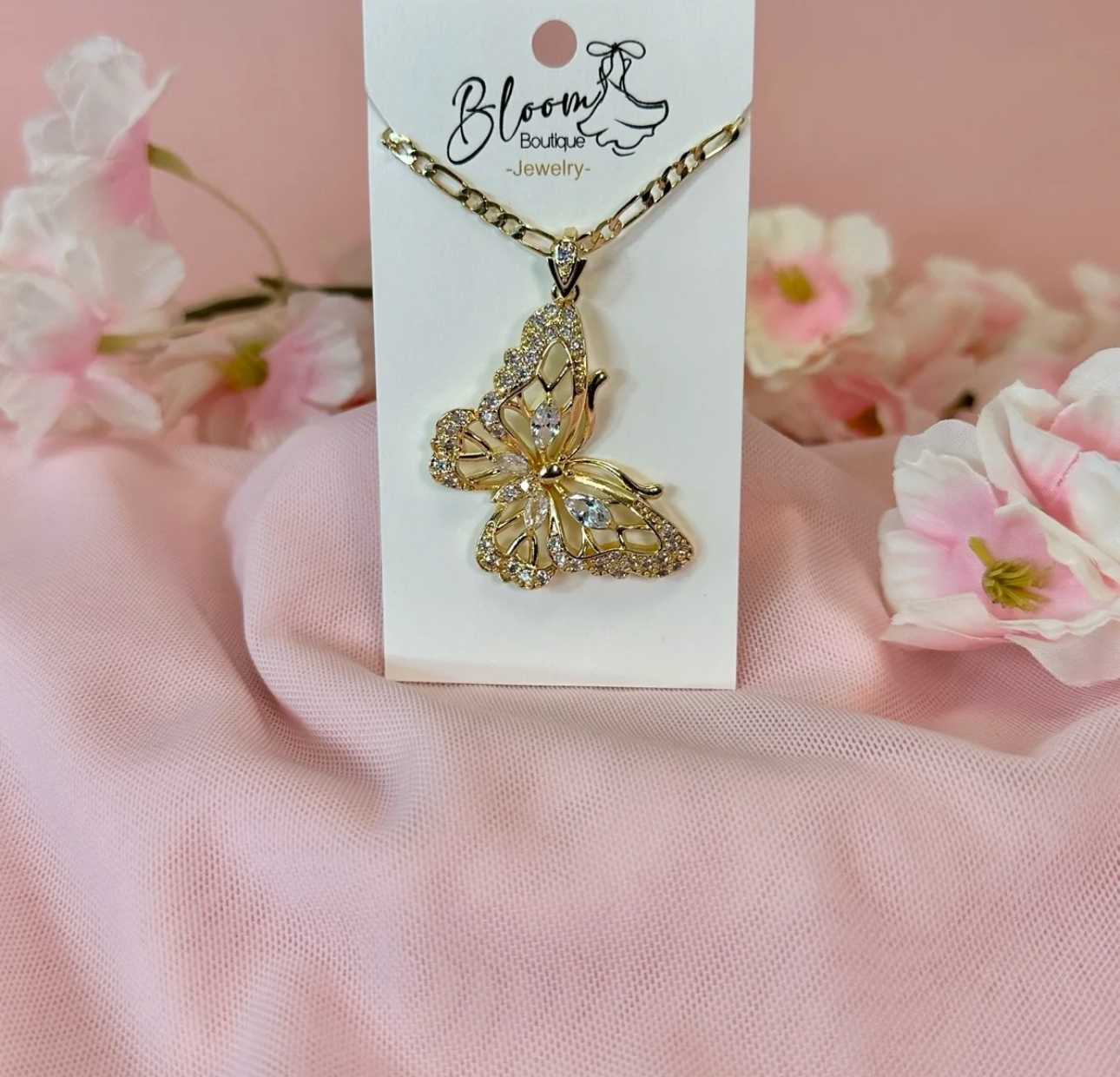 3D butterfly necklace